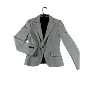 Express Gray Tailored One Button Blazer Size 0